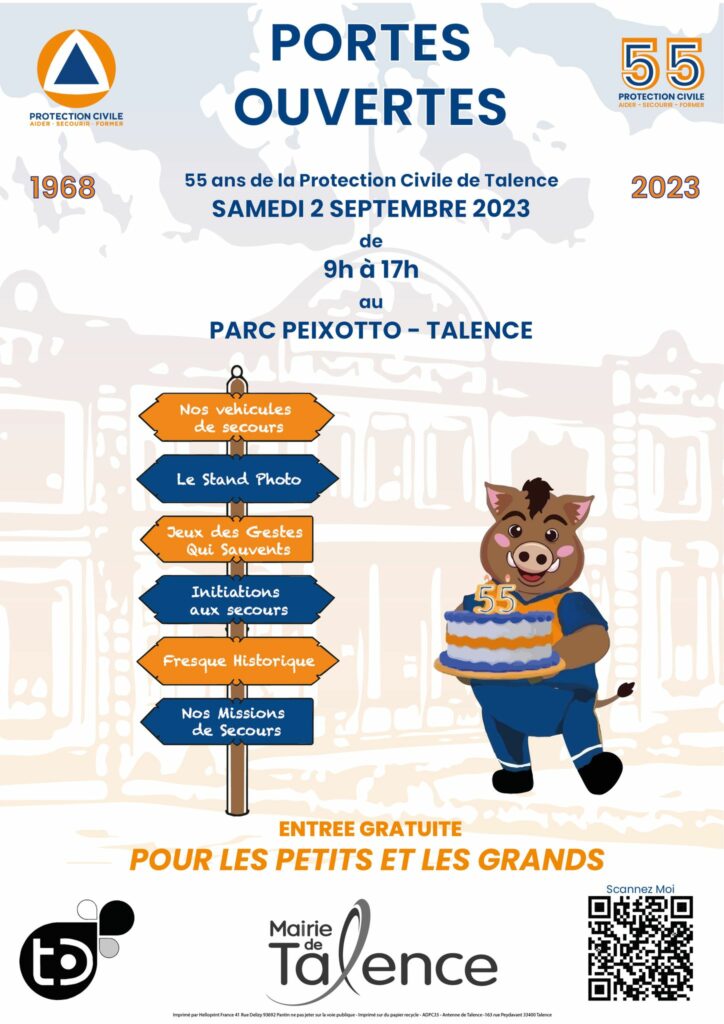 Programme portes ouvertes 55 ans antenne de Talence