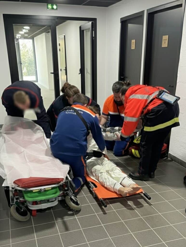 Des victimes necessitent une prise en charge hospitaliere avec les Sapeurs Pompiers de la Gironde